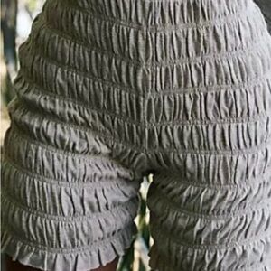 Free People Beach Jude tan Textured Bike Shorts